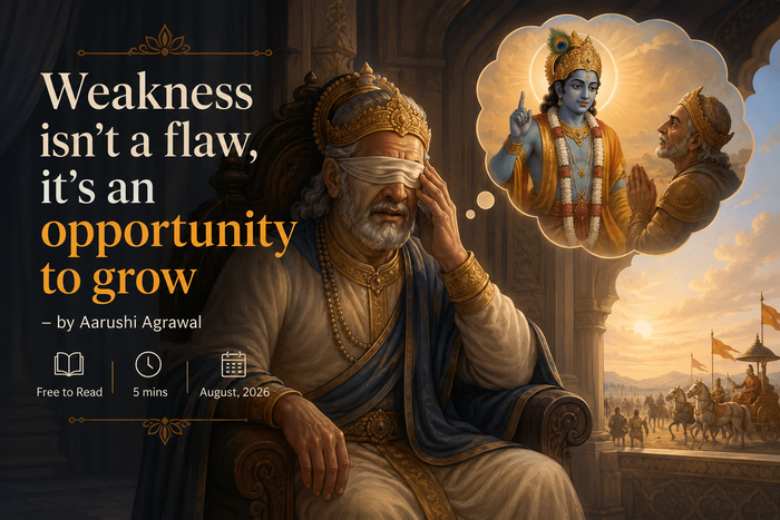Weakness isn’t a flaw, it’s an opportunity to grow - by Aarushi Agrawal